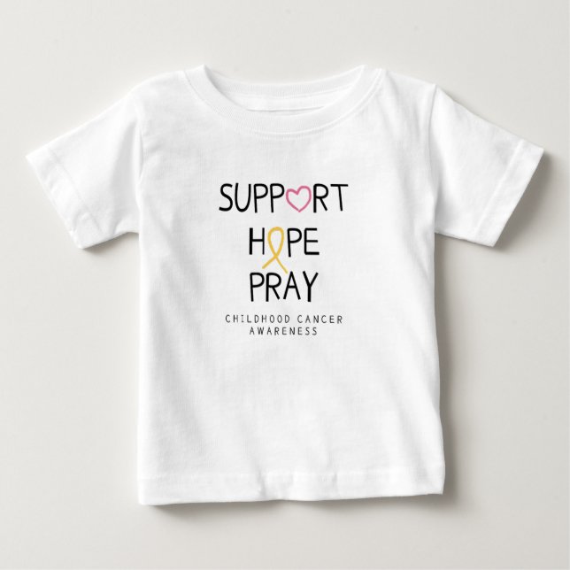 support.hope.pray cancer Baby T-Shirt & Tops (Front)