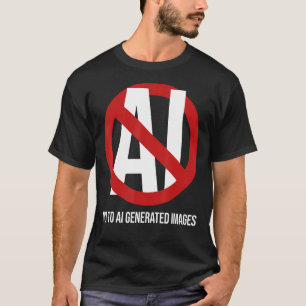 Support Human Artists or AI Generated Images is th T-Shirt