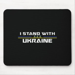 Support I Stand With Ukraine American Ukrainian Fl Mouse Pad