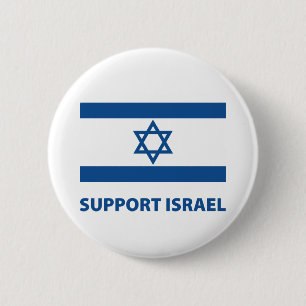 Support Israel 6 Cm Round Badge