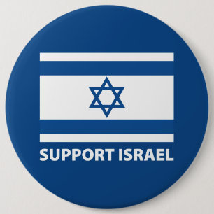 Support Israel 6 Cm Round Badge