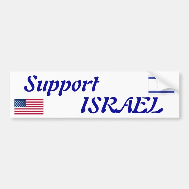 Support Israel Bumper Sticker (Front)