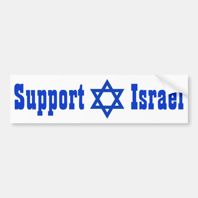Support Israel Bumper Sticker (Front)