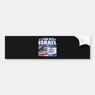 Support Israel I Stand with Israel Bumper Sticker
