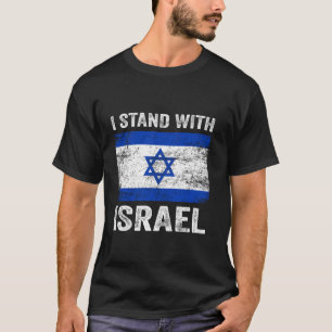 Support Israel I Stand With Israel Israeli Flag T  T-Shirt
