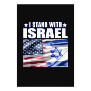 Support Israel I Stand with Israel  Photo Print