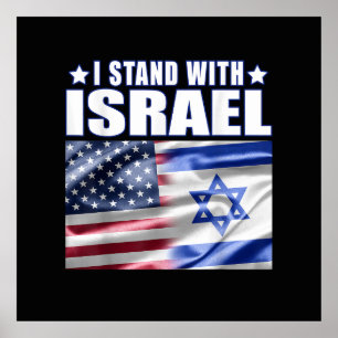 Support Israel I Stand with Israel  Poster