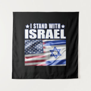Support Israel I Stand with Israel Tapestry