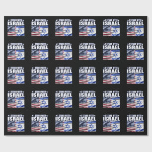 Support Israel I Stand with Israel Wrapping Paper
