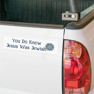 Support Israel Jesus Was Jewish Bumper Sticker 