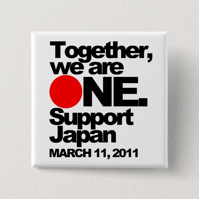 Support Japan Button (Front)