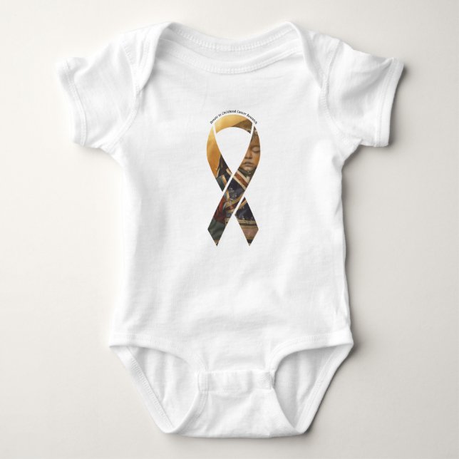Support Julia's Fight!  Julia Warrior Image Baby Bodysuit (Front)