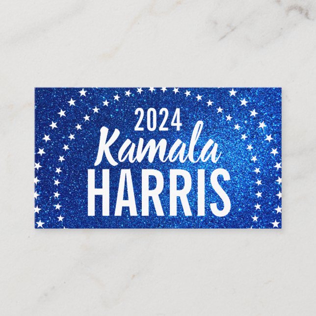 Support Kamala Harris 2024 Progress and Unity Business Card (Front)