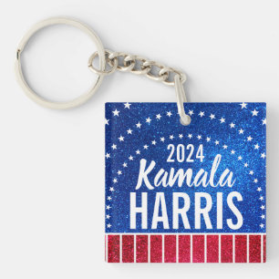 Support Kamala Harris 2024 Progress and Unity Key Ring