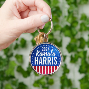 Support Kamala Harris 2024 Progress and Unity Key Ring