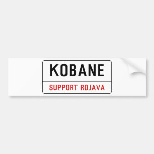 SUPPORT KOBANE BUMPER STICKER