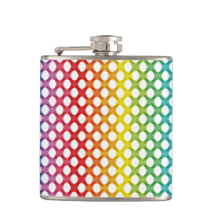 Support LGBT Gay Lesbian Pride Rainbow Flask