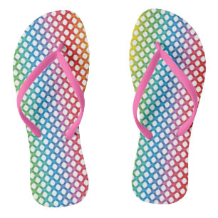 Support LGBT Gay Lesbian Pride Rainbow Flip Flops