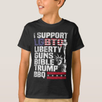 Support Lgbtq Liberty Guns Bible Trump Bbq
