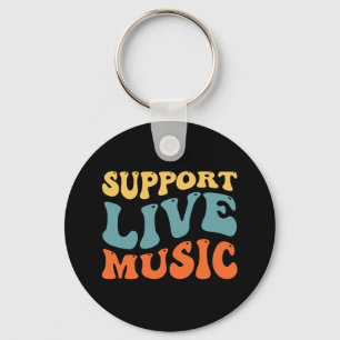 Support Live Music Key Ring
