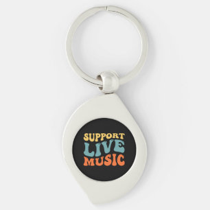 Support Live Music Key Ring