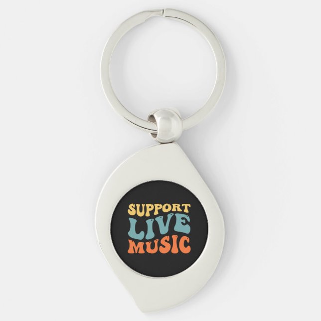Support Live Music Key Ring (Front)