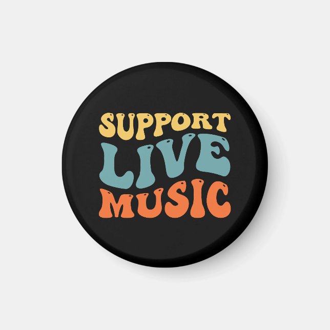 Support Live Music Magnet (Front)