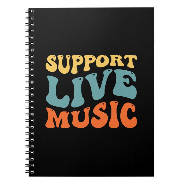 Support Live Music Notebook (Front)