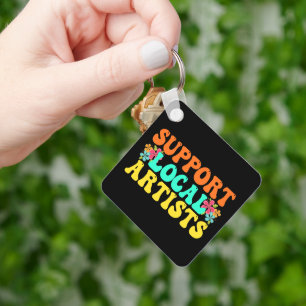 Support Local Artists For Music Lover Key Ring