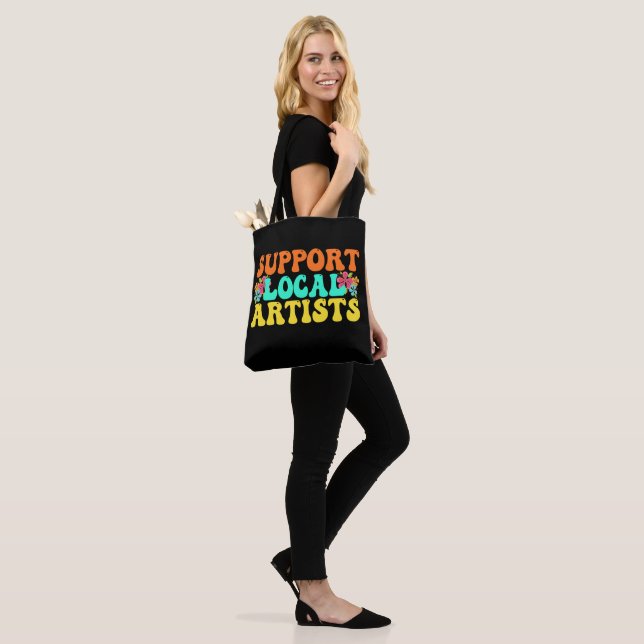 Support Local Artists For Music Lover Tote Bag (On Model)