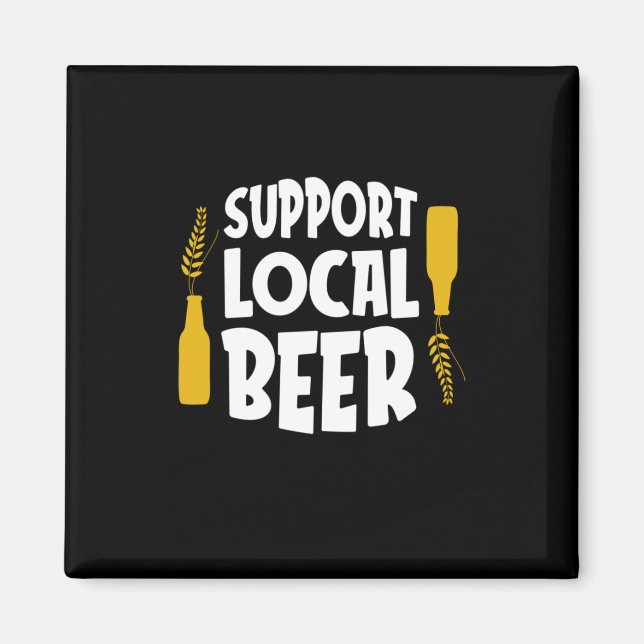 Support Local Beer Magnet (Front)