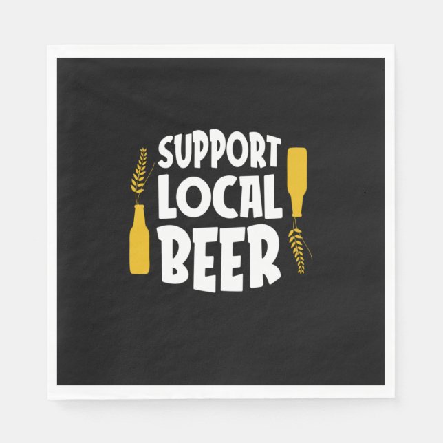 Support Local Beer Napkin (Front)