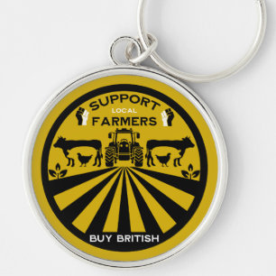 Support Local British Farm Produce Key Ring