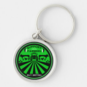 Support Local British Farm Produce Key Ring