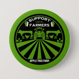 Support Local Farm Produce 7.5 Cm Round Badge