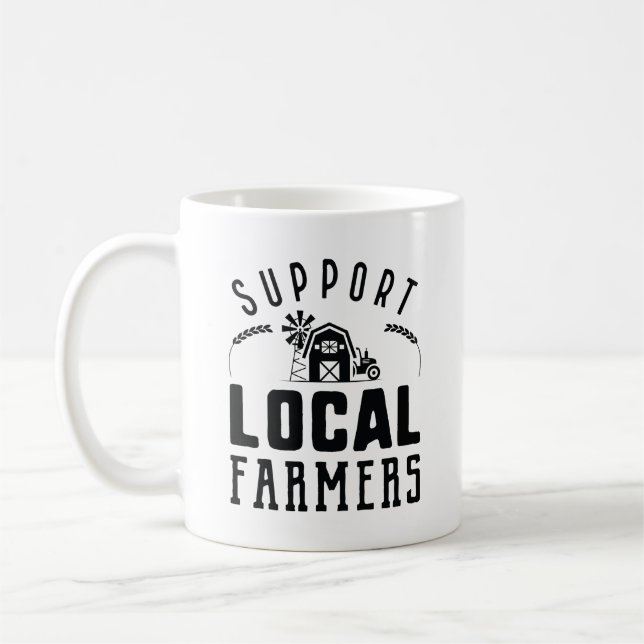 Support Local Farmers Coffee Mug (Left)
