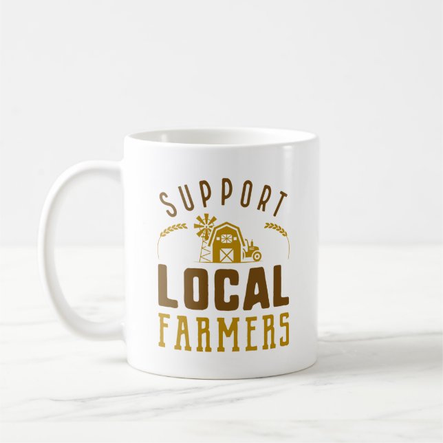 Support Local Farmers Coffee Mug (Left)