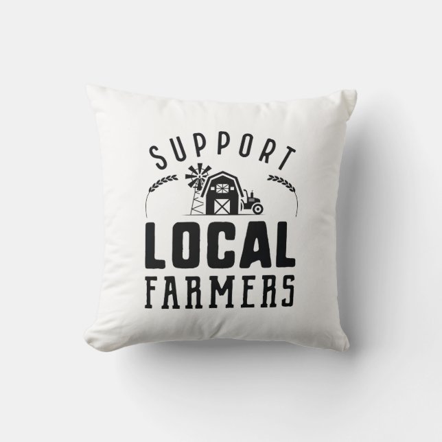 Support Local Farmers Cushion (Front)