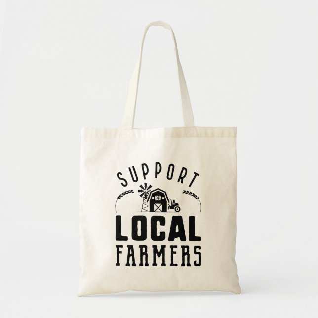 Support Local Farmers Tote Bag (Front)