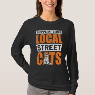 Support Local Street Cats Panda Cuddly Toy Racoon T-Shirt