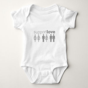 support-love baby bodysuit