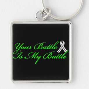 Support Lung Cancer Key Chain Keychain Fob