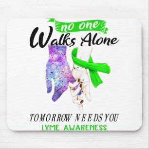 Support Lyme Awareness Ribbon Gifts Mouse Pad