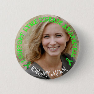 Support Lyme Disease Awareness Personalised Button