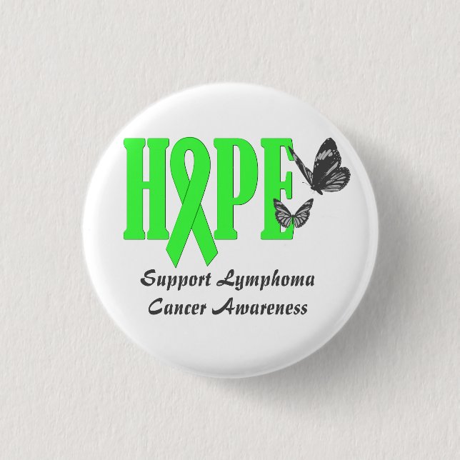 Support Lymphoma  Cancer Awareness 3 Cm Round Badge (Front)