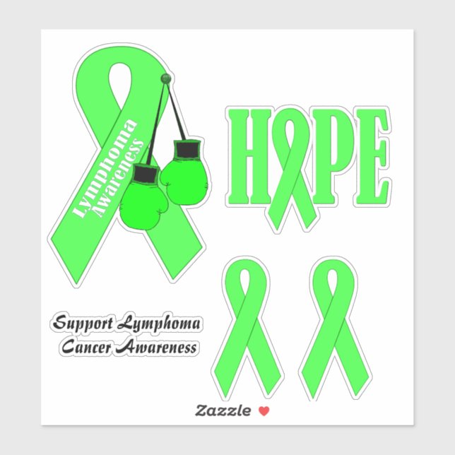 Support Lymphoma Cancer Awareness stickers (Sheet)
