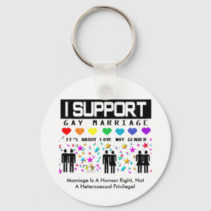 Support Marriage Key Ring