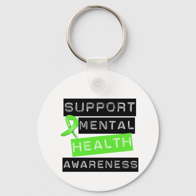 Support Mental Health Awareness Key Ring (Front)
