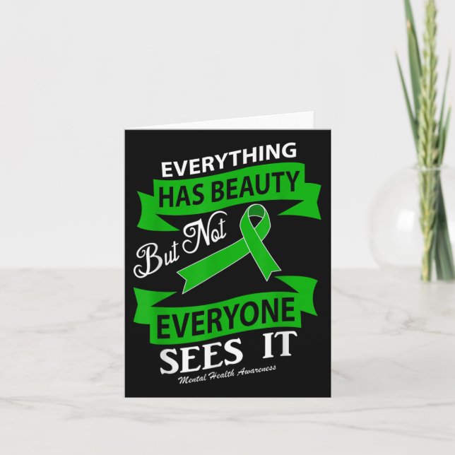 Support Mental Health Awareness Quote  Card (Front)