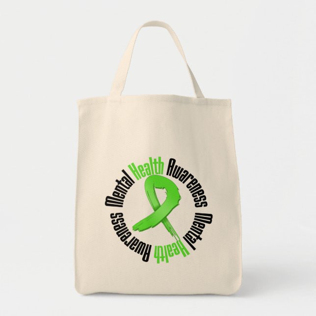 Support Mental Health Awareness Tote Bag (Front)